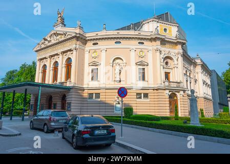 Slowenische Nationaltheater in Ljubljana Stockfoto