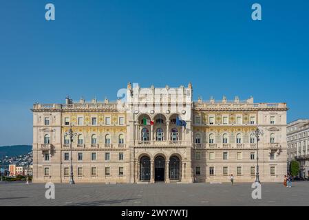 Palazzo della Luogotenenza austriaca in der italienischen Stadt Triest Stockfoto