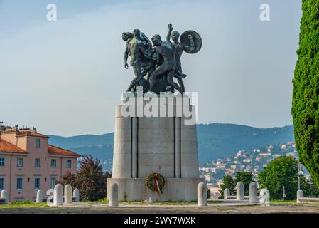 Gedenkstätte für die gefallenen Soldaten des Ersten Weltkriegs in Triest, Italien Stockfoto