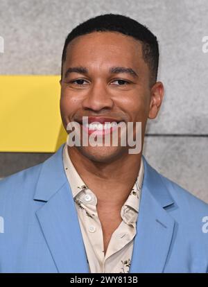 London, Großbritannien. April 2024. Aaron Moten kommt beim Fallout UK Special Screening, BBC Television Centre. Quelle: Doug Peters/EMPICS/Alamy Live News Stockfoto