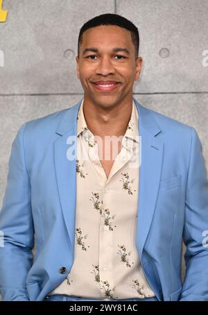 London, Großbritannien. April 2024. Aaron Moten kommt beim Fallout UK Special Screening, BBC Television Centre. Quelle: Doug Peters/EMPICS/Alamy Live News Stockfoto