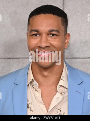 London, Großbritannien. April 2024. Aaron Moten kommt beim Fallout UK Special Screening, BBC Television Centre. Quelle: Doug Peters/EMPICS/Alamy Live News Stockfoto