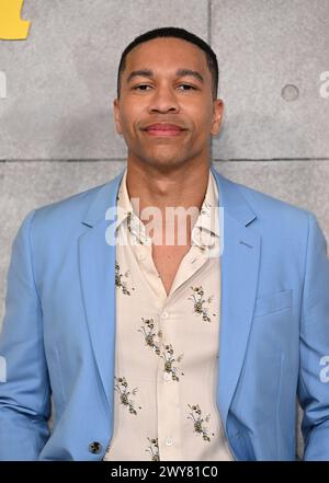 London, Großbritannien. April 2024. Aaron Moten kommt beim Fallout UK Special Screening, BBC Television Centre. Quelle: Doug Peters/EMPICS/Alamy Live News Stockfoto