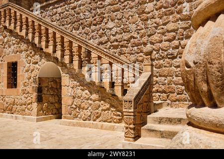 Steintreppe in Mardin Stockfoto