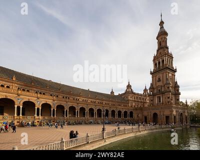 Plaza de España in Sevilla, Spanien Stockfoto