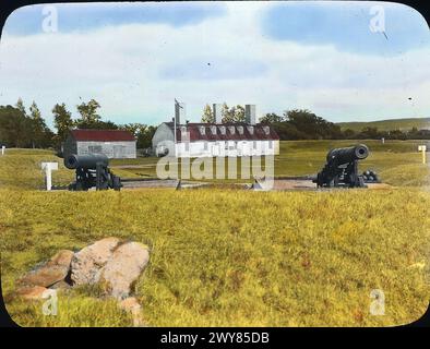 Vintage-Foto des Fort Anne in Annapolis Royal, Nova Scotia, Kanada, um 1923 Stockfoto