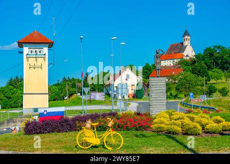 Basilika der Jungfrau der Barmherzigkeit in Ptujska Gora in Slowenien Stockfoto