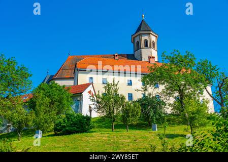 Basilika der Jungfrau der Barmherzigkeit in Ptujska Gora in Slowenien Stockfoto