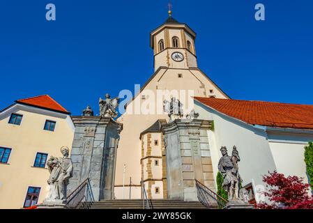 Basilika der Jungfrau der Barmherzigkeit in Ptujska Gora in Slowenien Stockfoto