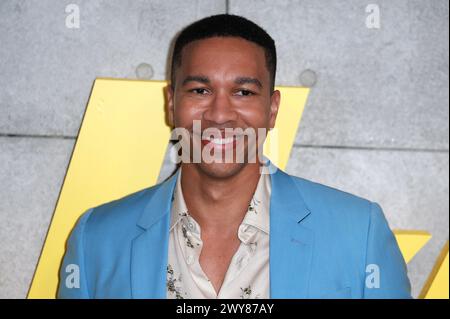 London, Großbritannien. April 2024. Aaron Moten nimmt an der britischen Sondervorführung von „Fallout“ im Television Centre in London Teil. (Foto: Fred Duval/SOPA Images/SIPA USA) Credit: SIPA USA/Alamy Live News Stockfoto