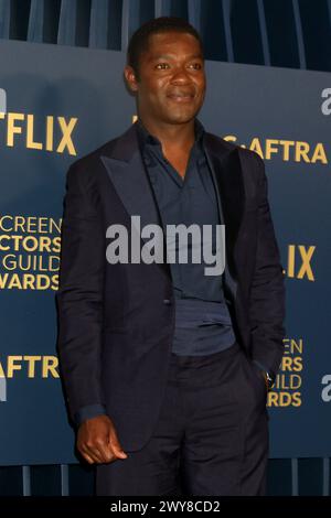 30th Screen Actors Guild Awards im Shrine Auditorium am 25. Februar 2024 in Los Angeles, KALIFORNIEN mit David Oyelowo Where: Los Angeles, Kalifornien, Vereinigte Staaten Wann: 25. Februar 2024 Credit: Nicky Nelson/WENN Stockfoto