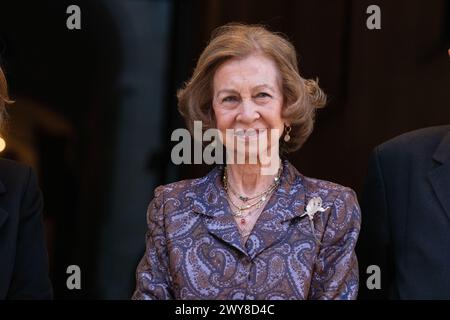 Königin Sofia nimmt an den „Iberoamerican Patronage Awards“ der Callia Foundation 2024 Teil mit: Königin Sofia von Spanien Wo: Madrid, Spanien Wann: 04. März 2024 Credit: Oscar Gonzalez/WENN Stockfoto