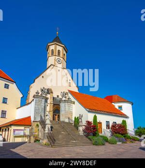 Basilika der Jungfrau der Barmherzigkeit in Ptujska Gora in Slowenien Stockfoto