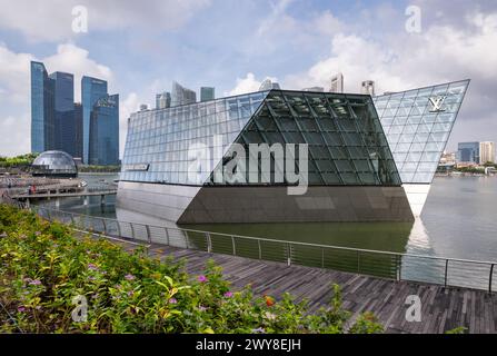 Louis Vuitton Floating Store Singapur Stockfoto