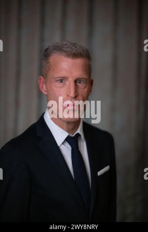 Berlin, Deutschland. März 2024. Schriftsteller Benjamin von Stuckrad-Barre. Quelle: Sebastian Gollnow/dpa/Alamy Live News Stockfoto