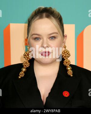 New York City, USA. April 2024. Nicola Coughlan nahm an der New Yorker Premiere „Big Mood“ Teil, die am 4. April 2024 im Whitby Hotel in New York City stattfand © Steven Bergman/AFF-USA.COM Credit: AFF/Alamy Live News Stockfoto