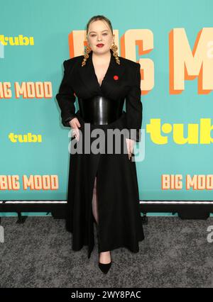 New York City, USA. April 2024. Nicola Coughlan nahm an der New Yorker Premiere „Big Mood“ Teil, die am 4. April 2024 im Whitby Hotel in New York City stattfand © Steven Bergman/AFF-USA.COM Credit: AFF/Alamy Live News Stockfoto