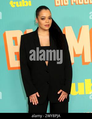 New York City, USA. April 2024. Lydia West nahm an der New Yorker Premiere „Big Mood“ Teil, die am 4. April 2024 im Whitby Hotel in New York City stattfand © Steven Bergman/AFF-USA.COM Credit: AFF/Alamy Live News Stockfoto