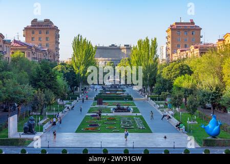 Jerewan, Armenien, 4. September 2023: Skulpturen im Alexander Tamanyan Park in Jerewan, Armenien Stockfoto