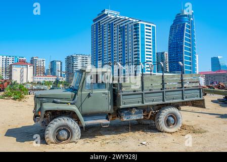 Baku, Aserbaidschan, 16. September 2023: Der Military Trophy Park in Baku, Aserbaidschan, wird auch als war Trophäes Park bezeichnet Stockfoto