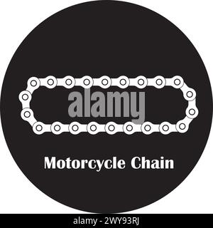 Motorrad Kette Icon Vektor Illustration Design Stock Vektor
