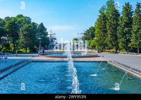 Batumi, Georgia, 31. August 2023: Brunnen am Batumi Boulevard in Georgia Stockfoto