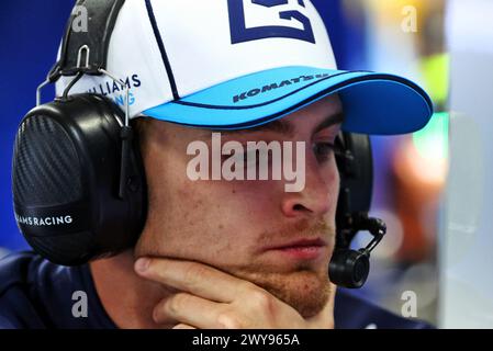 Suzuka, Japan. April 2024. Logan Sargeant (USA) Williams Racing. 05.04.2024. Formel-1-Weltmeisterschaft, Rd 4, Großer Preis Von Japan, Suzuka, Japan, Übungstag. Das Foto sollte lauten: XPB/Alamy Live News. Stockfoto