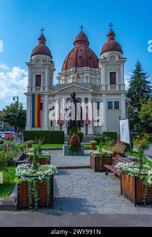 Targu Mures, Rumänien, 18. August 2023: Kathedrale der Verkündigung in der rumänischen Stadt Targu mures Stockfoto