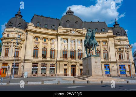 Bukarest, Rumänien, 22. August 2023: George-Enescu-Platz in Bukarest, Rumänien Stockfoto