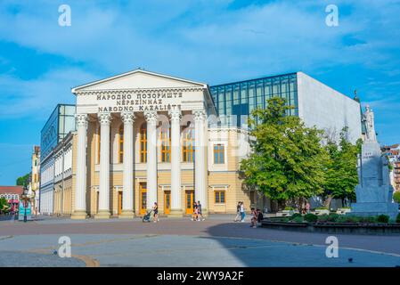 Subotica, Serbien, 24. Juli 2023: Nationaltheater in der serbischen Stadt Subotica Stockfoto