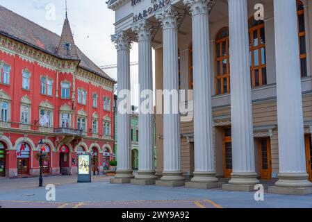 Subotica, Serbien, 25. Juli 2023: Nationaltheater in der serbischen Stadt Subotica Stockfoto
