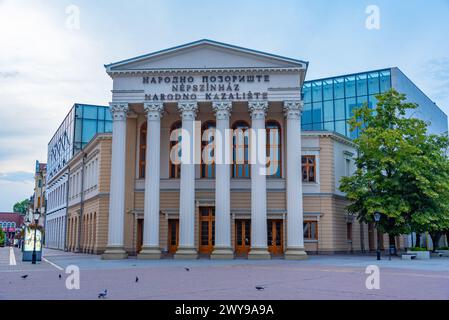 Subotica, Serbien, 25. Juli 2023: Nationaltheater in der serbischen Stadt Subotica Stockfoto
