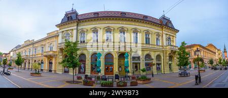 Subotica, Serbien, 25. Juli 2023: Straße im Zentrum der serbischen Stadt Subotica Stockfoto