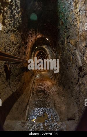 Idrija, Slowenien, 28. Juni 2023: Anthony's Shaft Mining Museum in Idrija, Slowenien Stockfoto