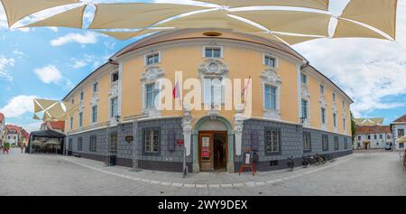 Radovljica, Slowenien, 19. Juni 2023: Imkereimuseum in Radovljica, Slowenien Stockfoto