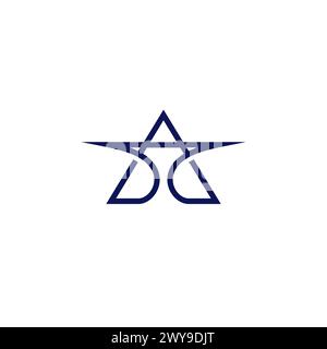 Logo-Symbol mit Buchstabe A Linie, Ein Logo einfach. Premium-Logo Stock Vektor