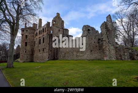 Huntly Castle nördlich von Huntly in Aberdeenshire, Schottland. Stockfoto