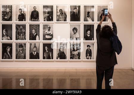 Paris (Frankreich), 11. Mai 2023: Ausstellung der Fotografin Zanele Muholi im „Maison Europeenne de la Photographie“ (MEP) Stockfoto