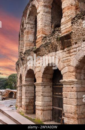 Antike römische Amphitheater Arena in Verona, Italien. Die berühmtesten Open-Air Theater der Welt Stockfoto