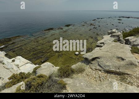 Antike Steinbrüche von Alyki, Thassos, griechische Inseln, Griechenland, Europa Copyright: MichaelxSzafarczyk 1235-556 Stockfoto