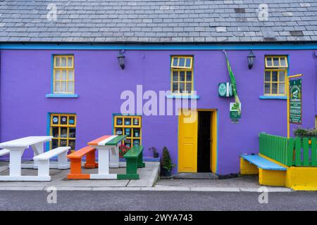 O'Connor's Public House and Guesthouse, Cloghane, County Kerry, Dingle Peninsula, Irland, August. Stockfoto