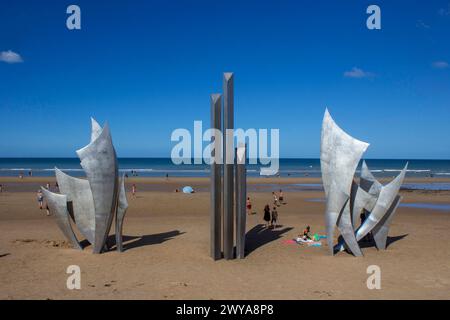 Omaha Beach, Saint-Laurent-sur-Mer, Calvados, Normandie, Frankreich, Europa Copyright: CamilloxBalossini 1360-513 Stockfoto