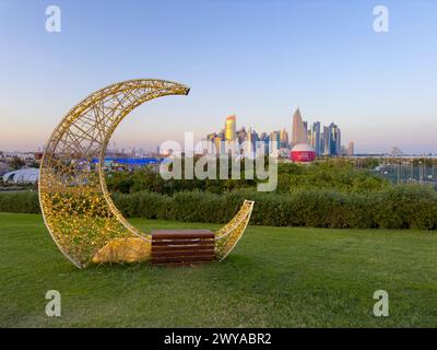 Ramadan-Dekoration im Bidda Park Doha Expo 2023 Stockfoto