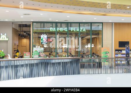 Bar B Q plaza Restaurant im zentralen Einkaufszentrum Stockfoto