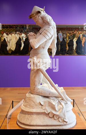 Jeanne d'Arc, 1875, Emmanuel Frémiet, Petit Palais Musée des Beaux Arts de la Ville de Paris, Frankreich, Europa. Stockfoto