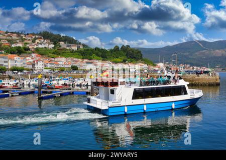 Darsena, Muros, Ria de Muros e Noia, A Coruña Provinz, Galizien, Spanien. Stockfoto