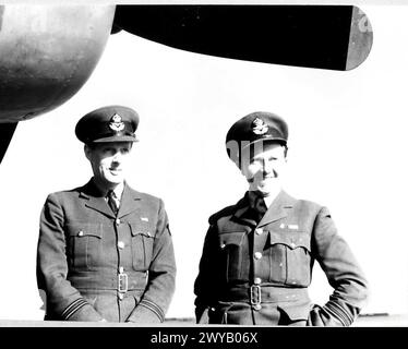 Von 1940 bis 1945 führte die Royal Air Force Operationen in Großbritannien durch und überwachte während des Zweiten Weltkriegs Flugzeuge, Personal und Flugplätze Stockfoto