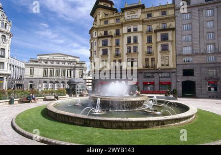 Campoamor Theater am Escandalera Platz. Oviedo. Spanien. Stockfoto