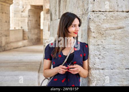 Arènes d'Arles, Roman Amphithéâtre, Arles, Bouches-du-Rhône, Provence-Alpes-Côte dAzur, Frankreich, Europa. Stockfoto