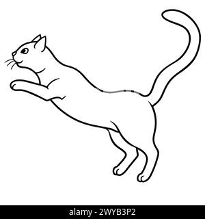 CAT LINE ART DESIGN Stock Vektor